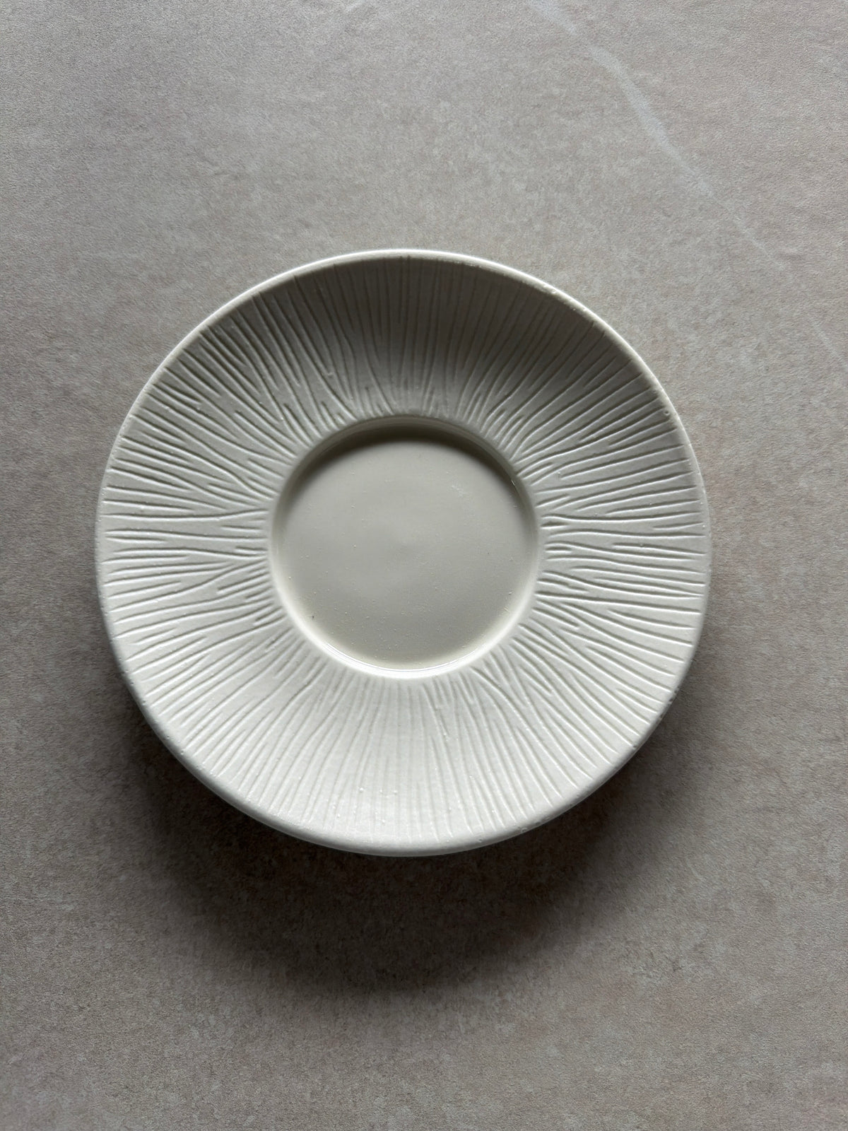 Porcelain flat texture plate (25pcs)